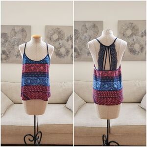 In Bloom by Jonquil Crochet Back Top size Medium